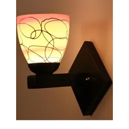 1ST TIME Pink & White Solid Glass Traditional Cylinder Wall Lamps-picture-10