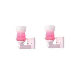 1ST TIME Pink & White Solid Glass Traditional Cylinder Wall Lamps Wall Lamps-picture-34