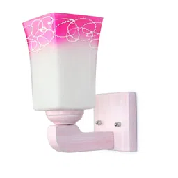 1ST TIME Pink & White Solid Glass Traditional Cylinder Wall Lamps Wall Lamps-picture-30