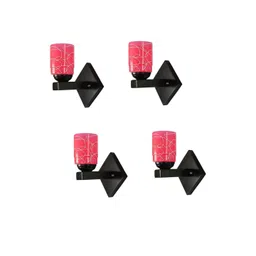 1ST TIME Pink & White Solid Glass Traditional Cylinder Wall Lamps Wall Lamps-picture-24