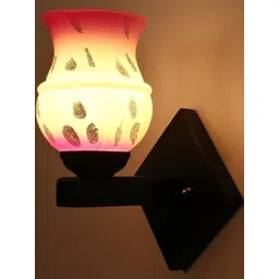 1ST TIME Pink & White Solid Glass Traditional Cylinder Wall Lamps Wall Lamps-picture-15