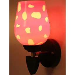 1ST TIME Pink & White Solid Glass Traditional Cylinder Wall Lamps Wall Lamps-picture-14