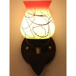 1ST TIME Pink & White Solid Glass Traditional Cylinder Wall Lamps Wall Lamps image 4