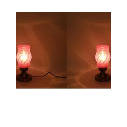 1ST TIME Pink Glass Cylinder Table Lamps-picture-37