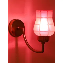 1ST TIME Pink Printed Glass Spherical Shaped Wall Lamp-picture-23