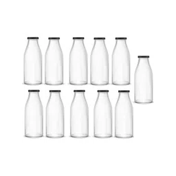 1ST TIME Set Of 11 Transparent Glass Freezer Safe Water Bottle-picture-39