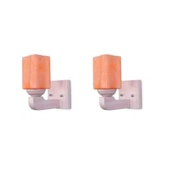 1ST TIME Set Of 2 Orange Glass Wall Lamp-picture-15