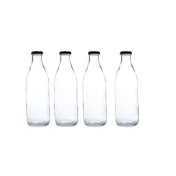 1ST TIME Set Of 4 Transparent Glass Freezer Safe Water Bottle-picture-21