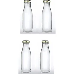 1ST TIME Set Of 4 Transparent Glass Freezer Safe Water Bottle-picture-28