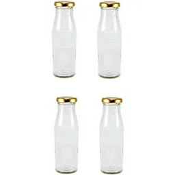 1ST TIME Set Of 4 Transparent Glass Freezer Safe Water Bottle-picture-17