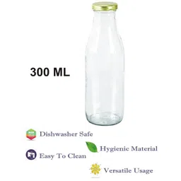 1ST TIME Set Of 5 Transparent Glass Freezer Safe Water Bottle image 4