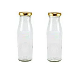 1ST TIME Set Of 5 Transparent Glass Freezer Safe Water Bottle image 2