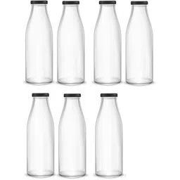 1ST TIME Set Of 7 Transparent Glass Freezer Safe Water Bottle-picture-33