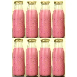 1ST TIME Set Of 8 Transparent Glass Freezer Safe Water Bottle-picture-32