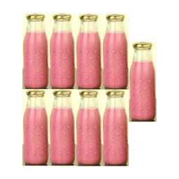 1ST TIME Set Of 9 Transparent Glass Freezer Safe Water Bottle-picture-40