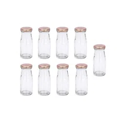 1ST TIME Set Of 9 Transparent Glass Freezer Safe Water Bottle-picture-25