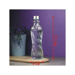 1ST TIME Transparent Glass Solid Water Bottle image 5
