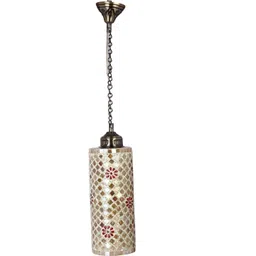 1ST TIME White And Brown Printed Cylinder Self Assembly Ceiling Lamp-image-41