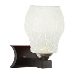 1ST TIME White & White Printed Wood Traditional Wall Lamp-picture-16