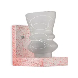 1ST TIME White & White Textured Wood Contemporary Abstract Shaped Shaped Wall Lamp-picture-49