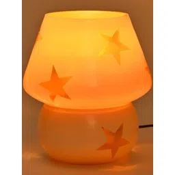 1ST TIME White Glass Cylinder Table Lamps image 2