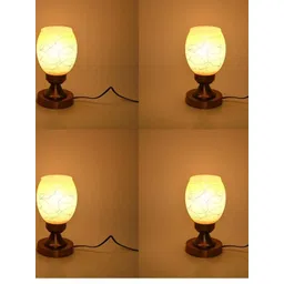 1ST TIME White Glass Cylinder Table Lamps image 1