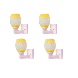 1ST TIME Yellow & White Glass Traditional Cylinder Shaped Wall Lamp-picture-17
