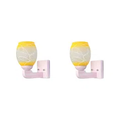 1ST TIME Yellow & White Solid Glass Traditional Cylinder Wall Lamps Wall Lamps-picture-13