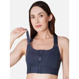 1TO FINITY Full Coverage Removable Padding Workout Lycra Bra-picture-15