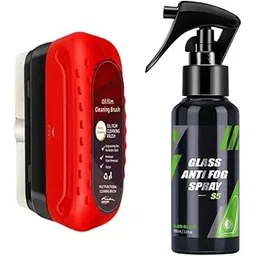 2-in-1 Car Glass Cleaning Kit – Oil Film Removal Brush + Anti-Fog Spray S5 | Windshield Haze Remover, Rain Mark Cleaner, Helmet & Mirror Defogger for Crystal Clear Visibility-picture-27