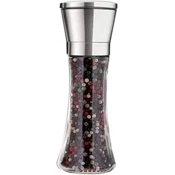 2-in-1 Salt and Pepper Grinder/Crusher - Adjustable Coarseness, Stainless Steel Mill Shaker for Perfect Seasoning (Pack of 1)-picture-12