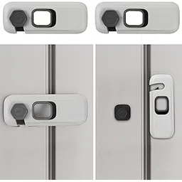 2 Pack Child Safe Fridge Lock, Fridge Locks for Kids with Adhesive Pads, Baby Safety Locks for Refrigerators, Cabinets, Drawers, Double Doors and More-picture-14