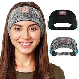 2-Pack Headband Headphones, Sleeping Headphones with Ultra-Thin HD Stereo Speaker, Bluetooth Headband Wireless for Sports, Workouts, Insomnia, Yoga, Air Travel, Meditation-image-7