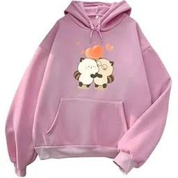 2 pc collection Cartoon Print Hooded Neck Sweatshirt Fleece Fabric Long Sleeves Front Pocket Winter Wear Hoodies-picture-22