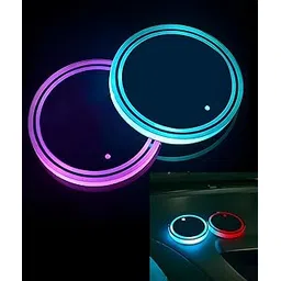 2 Pcs Car Interior Accessories & Car Cup Holder Accessories, Colorful Car Coasters for Holder, Universal 6.7 * 6.7cm Design with Cup Holder Lights for Compatibility-picture-16
