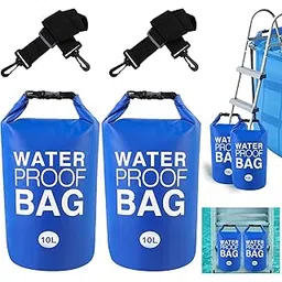 2 Pcs Pool Ladder and Step Weights 500D PVC Swimming Pool Ladder Weights 10L Waterproof Dry Bag Above Ground Pool Ladder Sand Bags with Heavy-Duty Nylon and Handle Work with Above Ground Pool Steps-picture-21