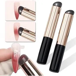 2 Pcs Silicone Nail Art Brushes, Reusable Nail Brushes For Nail Art Silicone Jelly Head Nail Brushes For Lip Lipstick Concealer Makeup Brush Nail Glitter Gradient Shading Manicure Tools-picture-44