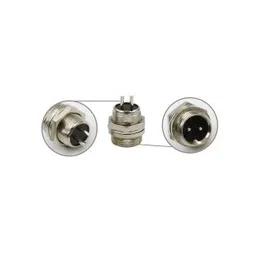 2 Pins 12mm XLR Aviation Audio Male Plug Male Jack Cable Connector Kit – GX12-2-picture-16