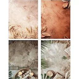 2 Sheet 2 in 1 Product Photography Backdrop 3D Flat Lay Tabletop Double-Sided 20x29 Photo Background PVC Wrinkle Free for Small Products Food, Cosmetics Shoot (Combo 7)-picture-35