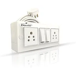 2 Socket 2 Switch 6A Heavy Duty Modular Electric Extension Board with 6 Meter Long Flexible Copper Extension Wire-picture-14