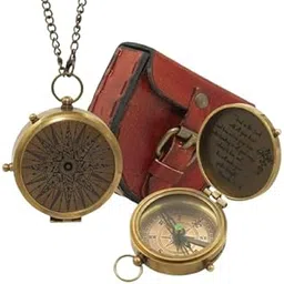 “2'' Vintage Brass Pocket Compass – Christian Gift with Leather Case | Engraved ‘Trust in The Lord’ Compass for Men, Women, Son, Daughter | Perfect Religious Keepsake for Graduation-picture-30