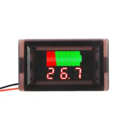 2-wire Battery Capacity Voltmeter with 0.56 inch Waterproof LED Display Panel - 12V ~ 60V DC Red BlueView-picture-16