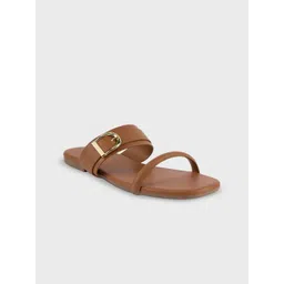 20Dresses Women Square Toe Open Toe Flats with Buckles-picture-33