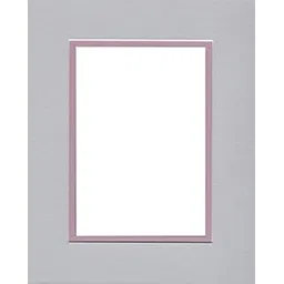 20x24 Double Acid Free White Core Picture Mats Cut for 16x20 Pictures in Nantucket Grey and Lavender-picture-27