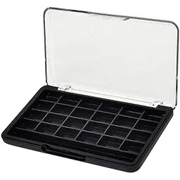 24 Grid Empty Makeup Eyeshadow Palette Blush Lip Gloss Powder DIY Case Black-picture-40