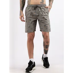 24 Street Men Conversational Printed Regular Fit Low-Rise Cotton Bermuda Shorts-picture-13