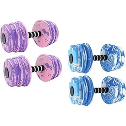 2Pcs Pool Exercise Dumbbells Water Sports Weights for Adults Beginners Women Purple| Sports Equipment | Outdoor Sports Gear | Exercise Gear-picture-31