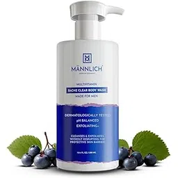 2% Salicylic Acid Body Acne Wash for Men (300 ml) - Bacne Clear Body Wash Men Shower Gel - 3% Niacinamide Prevents Body Acne, Exfoliates & Nourishes Skin - Suitable for All Skin Types - Paraben & SLS Free-picture-55