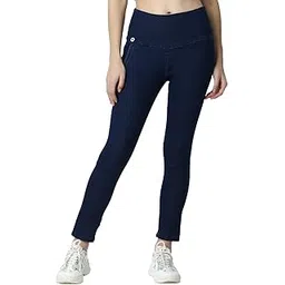 3 butterflies!!! Women's Denim Skinny Fit Jeggings with Stretchable High-Rise Waist Ankle Length Solid Pattern and Elastic Closure Type-picture-37