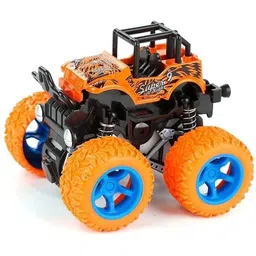 3 jokers Monster Truck Push and go Toy 4wd Car Friction Powered Vehicles for Kids image 1